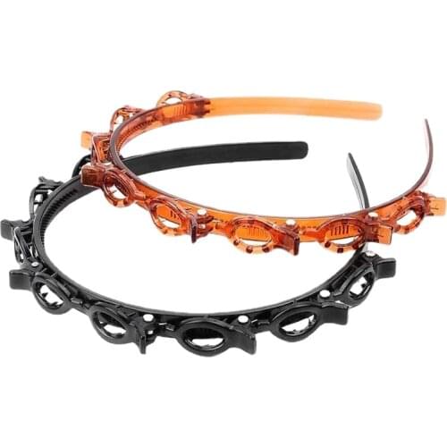 Double Bangs Hairstyle Hair Clips Hairpin Head Hoop Twist Plait Clip Front Hair Clips Hairpin Headband Beauty Tool