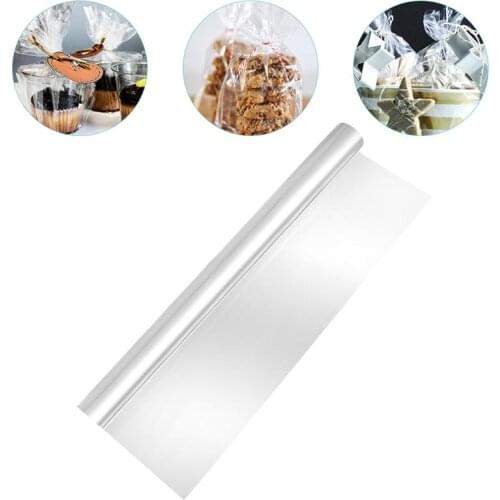 10m x 54cm Clear Cellophane Wrap Roll for Gift Flower Bouquet Baskets Wrapping Arts and Crafts Supplies
