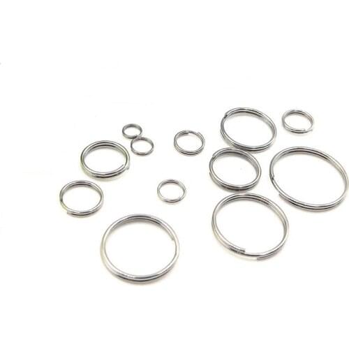 100Pcs/lot Stainless Steel Double Loop Open Jump Split Ring Connector 4 5 6 7 8mm for DIY Jewelry Making Findings Supplier