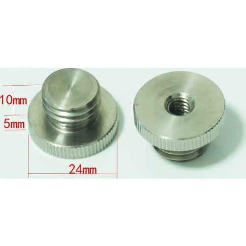 2pcs 1/4"-20 to 5/8"-11 Threaded Female to Male fr Tripod laser level Adapter