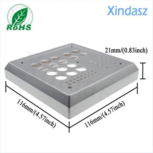 2pcs/lot Access control card reader enclosures Metall entrance guard shell Junction Box 116*116*21mm