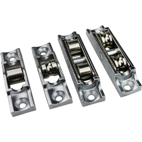 4Pcs/lot Plastic Steel Door Window Pulley 8088 Type Shift Pull Door Wheel Push And Pull Window Track Roller Fittings