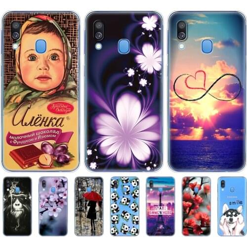 Case For Samsung A40 Case cover phone Silicone fundas For Samsung Galaxy A40 A 40 A405 SM-A405F A405F cover Cartoon sgells