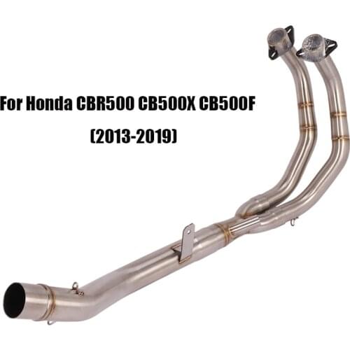 For Honda CBR500 CB500X CB500F 2013-2019 Exhaust Front Link Pipe Connecting Header Stainless Steel Slip On 51mm Motorcycle