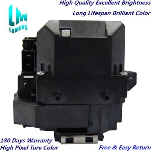 Long Life for ELP56 V13H010L56 Replacement Projector Lamp with Housing for EPSON EH-DM3 H319A MovieMate 60 62 180 days warranty