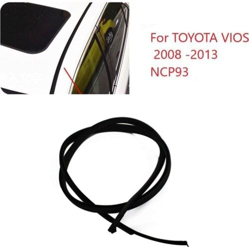 Car Roof Drip Moulding With Metal Clip For Toyota Vios/Limo 08-13 For Belta 06-12 JP Yaris Sedan AU 07-13 Roof Rubber