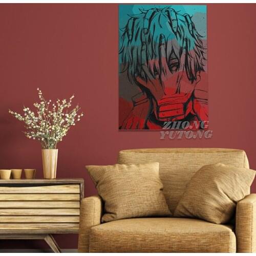 Canvas Painting Nordic Poster My Hero Academia Tomura Shigaraki Cartoon Characters Modular Pictures Wall Art Home Decor Printing