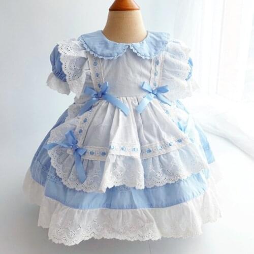 Princess short sleeved dress dress cotton