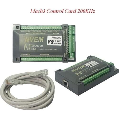 NVEM Mach3 Control Card 200KHz Ethernet Port for CNC router 3 4 5 6 Axis