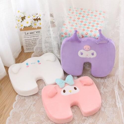 My Melody Kurom Memory Foami Plush Pillow Cinnamoroll Stuffed Cushion Kawaii Room Decor lovely Chair Cushion Gift For Girlfriend