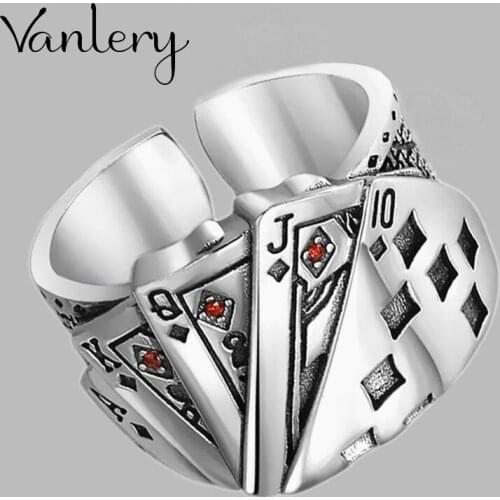 Luxury Brand Poker Rings For Women Wedding Statement Jewelry Valentines Gifts Lover Finger Ring