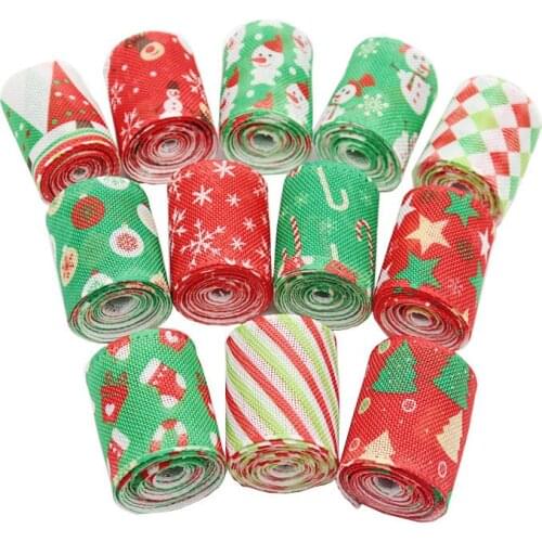63MM width Christmas Day decoration band 5yards/lot heat transfer grosgrain ribbon DIY handmade material welcome custom order