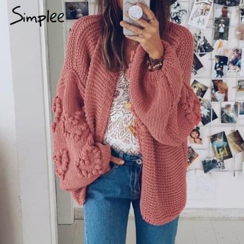 SIMPLEE Women's Cardigans