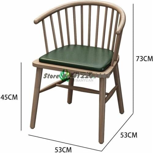 Solid Wood Western Restaurant Tables And Chairs Dining Snack Bar Restaurant Japanese Noodle Restaurants New Chinese Dining Chair