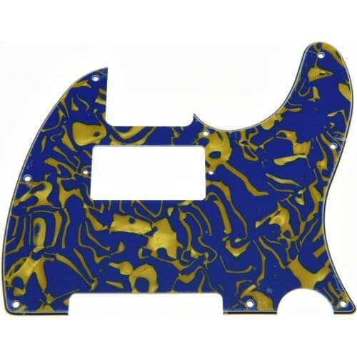 TL Style Humbucker Pickguard Scratch Plate Blue/Yellow Shell