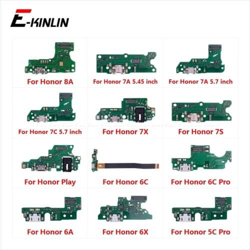 USB Charging Charger Dock Port Board With Microphone Mic Flex Cable For HuaWei Honor Play 8A 7A 7C 7X 7S 6A 6C 6X 5C Pro