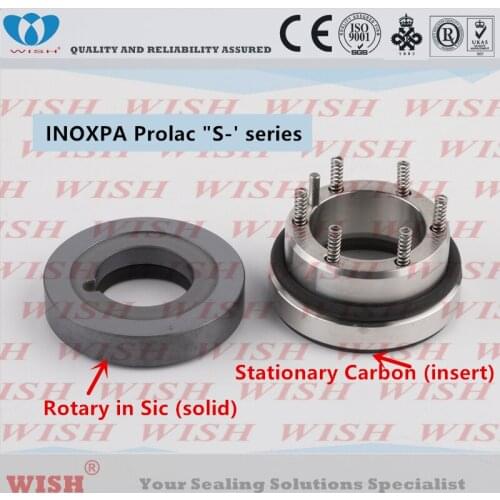 Shaft 0.625 ,1.00 and 1.50''Inoxpa Prolac S series mechanical seal replace Roplan R52 seal Roten S seal AES M07 Vulcan 50 seal