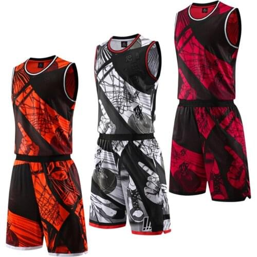 Adult Basketball Jerseys Suit Sport Kit Men Basketball Uniform Women Basketball Jersey Sets Basketball Shirts Shorts Suit Custom