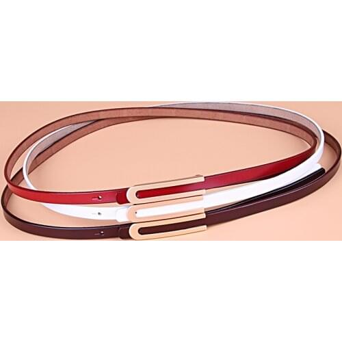 Womens Leather Belt Women Cowhide Belt Simple Fashion Waistband Korean-style Versatile Pure Leather Pant Belt