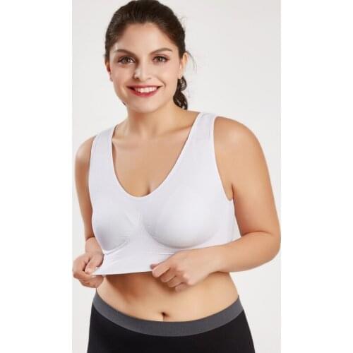 Female Wire Free Lingeries Fitness Bras Womens Sport Bras Vest Padded Crop Tops Underwear