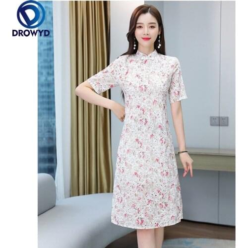 2021 Beach Midi Dress for Women Summer Fashion Short Sleeve O-neck Bodycon White Print Dress Elegant Boho Party Dresses Vestidos