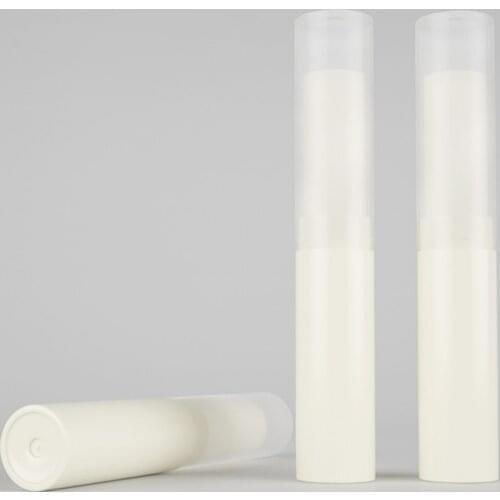 100PCS 4g Travel DIY Empty lip balm lipstick cream tube bottle Mouth Lip Balm Stick Sample Cosmetic Container