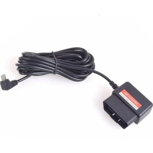 12-24V Adapter Cable Male Converter OBD2 Port Micro USB Charger Durable