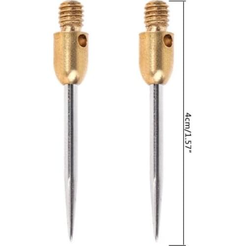 6pcs 2BA Thread Dart Steel Tip Professional Replaceable Non-Drop Club Game Gold U7EF