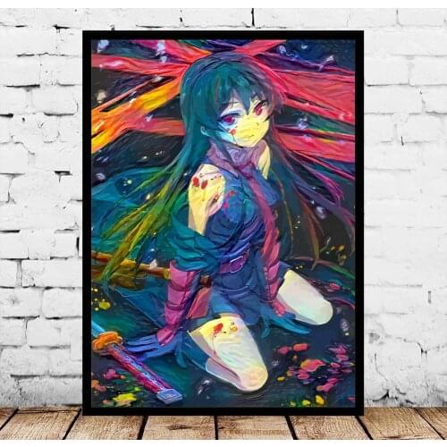 Ace Ains Ooal Gown Ains sama Ainsbedo Aiz Wallenstein Akame Akeno and Rias Akko and Diana Albedo Japanese Anime Posters No Frame