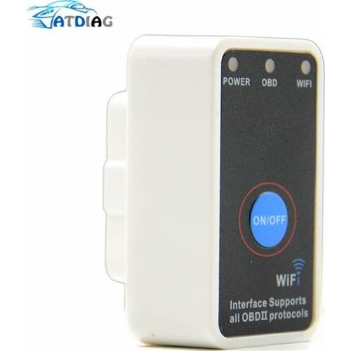 With Switch Wifi v2.1 Code Reader Diagnostic Tool Super mini ELM327 WiFi with Switch work for iPhone / Android