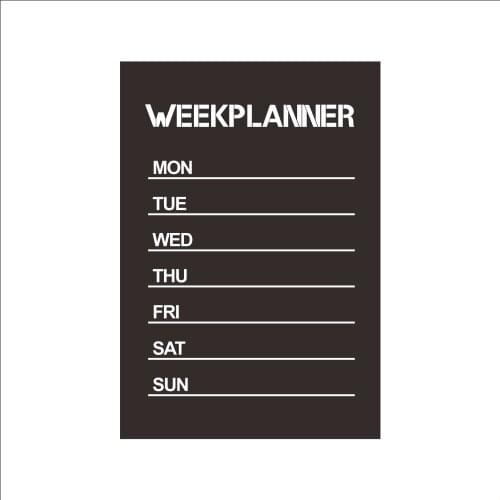 31*45cm PVC Week Planner Office Blackboard Chalkboard Black Chalk Board Sticker