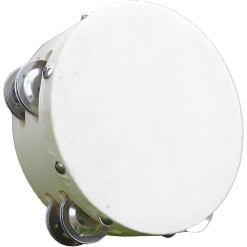 6.5inch Dual-layer Tambourine Orff Percussion Musical Instrument Educational Toy