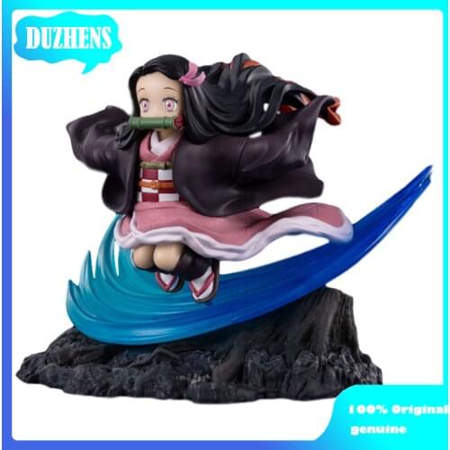 100% Original genuine Demon Slayer Kamado Nezuko 11cm cute Action Figure Anime Figure Model Toys Figure Collection Doll Gift