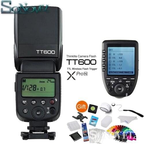 Godox TT600 GN60 HSS 1/8000s Camera Flash Speedlite + 2.4G Wireless X System Xpro-N Transmitter For Nikon D850 D810 D500 D750 D5