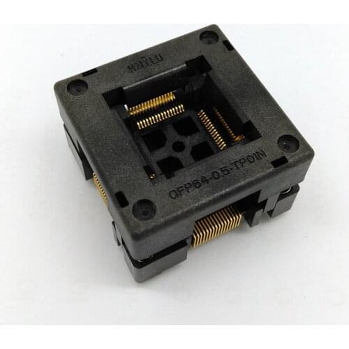 1pcs QFP64 aging seat OTQ-64-0.5-01 LQFP64 TQFP64 pressing test seat 0.5 pitch