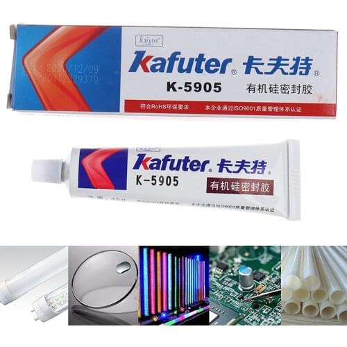Kafuter 45g K-5905 secondary optical lens glue LED light source transparent sealant Iron Steel Auto Radiator Glue