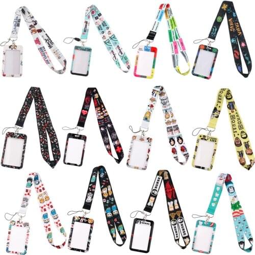 LT664 Medical Doctor Neck Strap Lanyards Keychain Badge Holder ID Card Pass Hang Rope Lariat Lanyard Key Ring Nurse Accessories