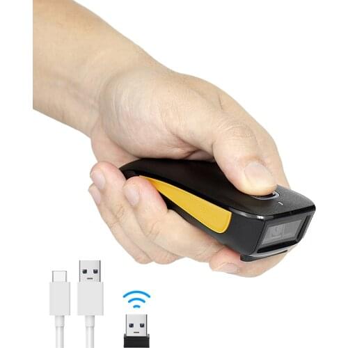 NETUM Mini Bluetooth Barcode Scanner Wireless 2D Pocket QR Bar code Reader PDF417 for Tobacco Garment mobile payment Industry