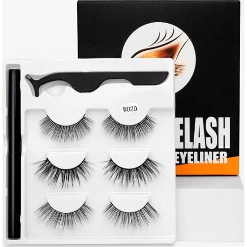 YAPEMAKER 3D Mink False Eyelash Magnetic Eyelashes Magnet Eyeliner Fake Eyelash Waterproof Liquid Long Lasting lash Makeup