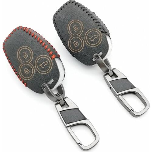 New Styles Laser 3 Buttons Leather Car Key Remote Case Cover For Renault Trafic Master Kangoo Modus Clio DACIA Logan Sandero twingo