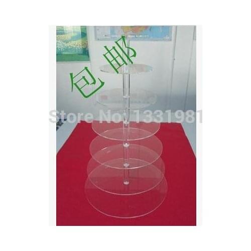 New 2019 Brand acrylic plexiglass double sugar cake aircraft cake Seven tier cakes hotel for the wedding