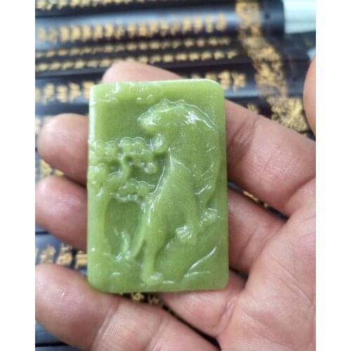 Rare Ore Gemstone shine night go up the mountain Tiger Pendant light fluorite Amulet Hanging Bless