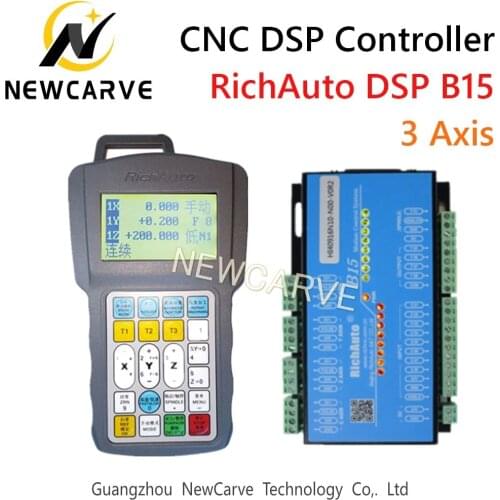 RichAuto DSP B15 Cylinder Multi-spindle CNC DSP USB Controller 3 Axis Control System Manual Replace A15 NEWCARVE