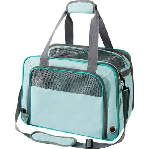 Cat Carrier Bags Small Dog Cat Backpack Window Mesh Pet Transporter Carrying Bag Airline Approved Soft Sided Backpack For Cats