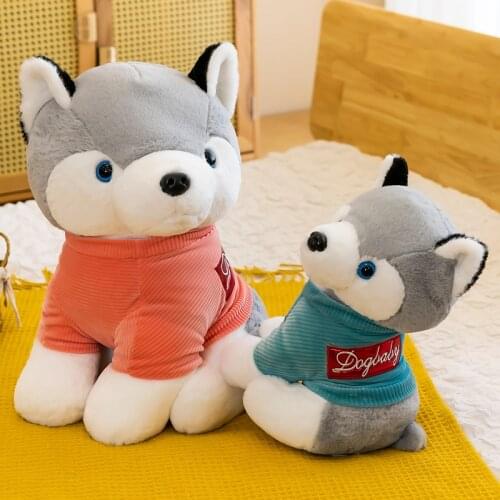 23/35/50cm Sweater Husky Fat Shiba Inu & Corgi Dog Soft Stuffed Plush Doll For Birthday Gifts Decor for Kids Children Girlfriend