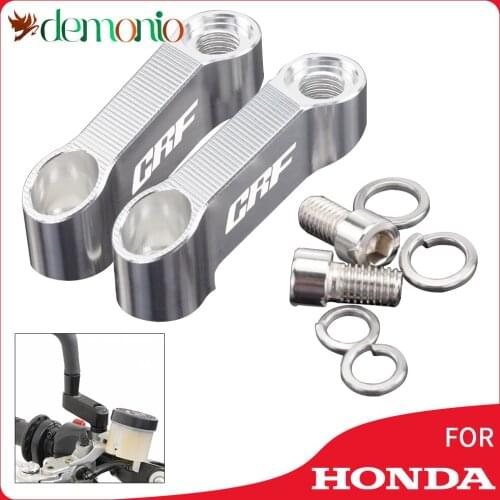 Motorcycle Rearview Mirrors Extension Riser Extend Adapter For HONDA CRF 250 450 1000L 250L CRF250 Rally CRF250 CRF450 CRF1000L