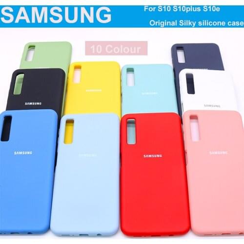 S10 Plus Liquid Silicone Phone Case For Samsung Galaxy S10E Case Cover Silky Soft-Touch Protective Cover For Galaxy S10+ S10e