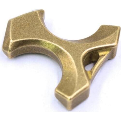 1pcs Toy Sports EDC Pure Copper Solid Multi-purpose Tool Self-defense Tool DIY Keychain Pendant Brass with Window Breaker