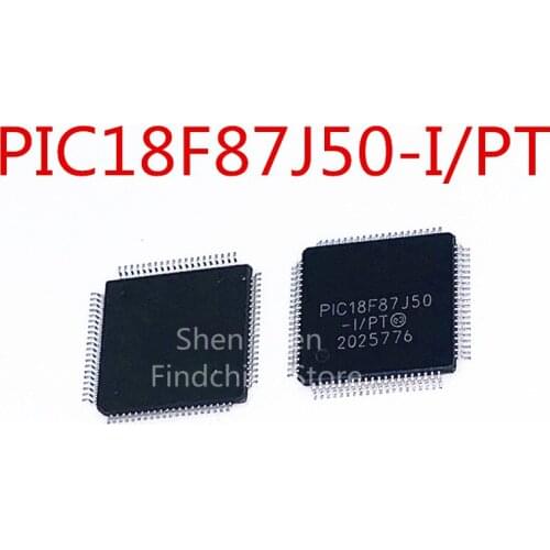 100% New&Original In Stock PIC18F87J50-I/PT QFP-80