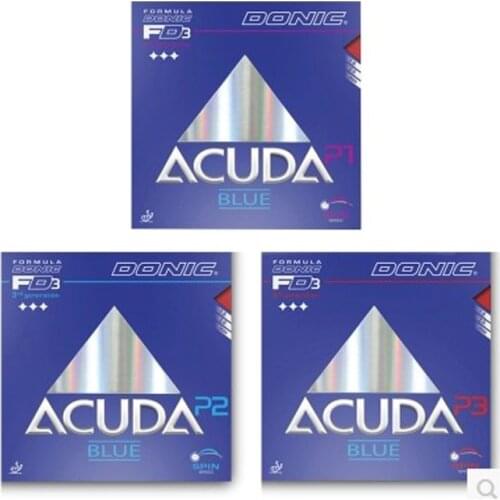 100% original Donic Table Tennis Rubbers Donic Acuda Blue P1 P2 P3 Pimples In BLUE SPONGE rubbers MAX